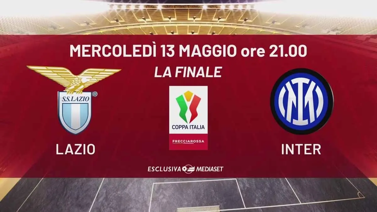 Stasera Lazio-Inter, finale Coppa Italia: formazioni e dove vederla